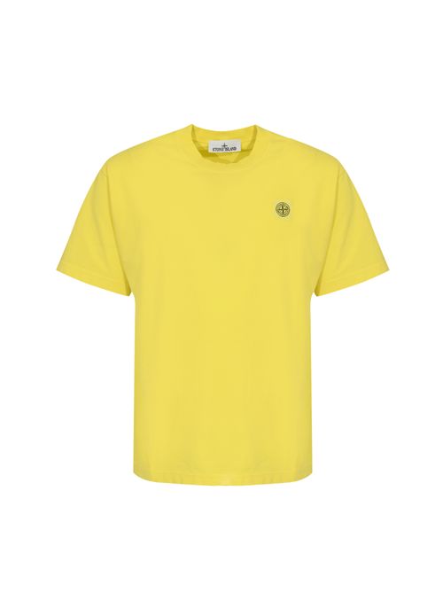 T-shirt 2100030 in jersey di cotone organico pettinato Lemon STONE ISLAND | 2100030S0115V0031